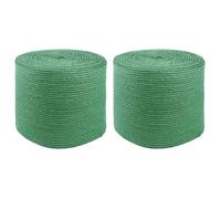 Jute Rope 2cm Dia Green 100% Tossa Jute 3-Ply Rustic DIY 2-Pack Weatherproof Pro