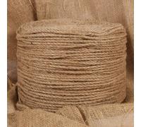 Jute Rope Natural 100% Jute 6mm x 500m Durable Soft-Touch Garden Rope Handrails
