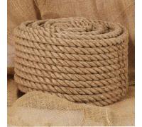 Jute Rope Natural 20mm x 100m Rustic 100% Jute Twisted Garden Rope for CraftsUK
