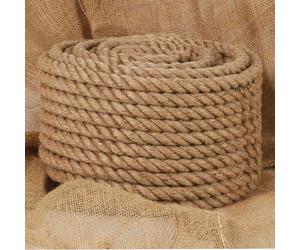 Jute Rope Natural 20mm x 100m Rustic 100% Jute Twisted Garden Rope for CraftsUK