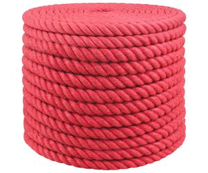 Jute Rope Red 100% Tossa Jute 16 cm 3-Ply Rustic Garden & DIY Cord Stronger Grip