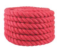 Jute Rope Red 30 cm 100% Tossa Jute 3-Ply Rustic Garden DIY Twine Grip Durable.