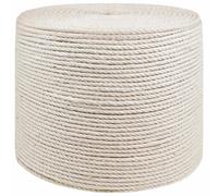 Jute Rope White 2cm 10pc 100% Tossa Jute 3-Ply Garden Twine Rustic FirmGrip Pack