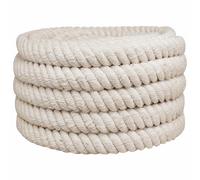 Jute Rope White 36cm Diameter 3-Ply 100% Tossa Jute Rustic DIY Garden Firm Grip