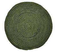 Jute Runner Rug Carpet Green Boho Vintage Oriental Decor 100 cm