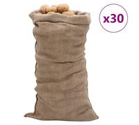 Jute sacks 30pcs 65x135cm Natural 100% Jute Burlap Garden Bags Rustic Bulk Pack