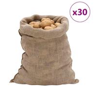 Jute Sacks Jute Bag Burlap Bag Hessian Bag 5 pcs 100% Jute 220 gsm vidaXL