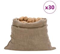 Vidaxl Jute Sacks 10 Pcs 100X110 Cm 100% Jute 220 Gsm, Brown