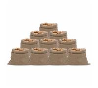 Jute sacks Natural 100x110 cm 10pcs 100% Jute Heavy Duty Burlap Bags Multipacks