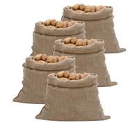 Jute Sacks Natural 100x110cm 100% Jute 5 Pack Heavy Duty Burlap Storage XL Size