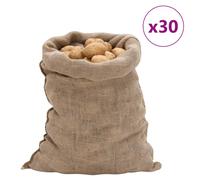 Jute Sacks Natural 60x105cm 100% Jute 220gsm Pack of 30 Heavy Rustic Burlap Bags