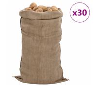 Vidaxl Jute Sacks 30 Pcs 65X135 Cm 100% Jute 340 Gsm, Brown