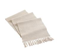 Jute Table Runner Vintage Woven Cotton Linen Table Runner Country Wedding Party Decoration Home Textiles Runners For Home Decoration(Waffle,33 X200cm)