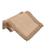 Jute Vintage Burlap Hessian Table Runner Natural Country Wedding Party For Christmas Home Decoration for Table(30X220CM)