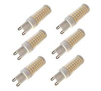 JUTHREE G9 Led Bulb 10W, Dimmable 100W Halogen Equivalent, AC 220-240V G9 Bi Pin Base Light Bulbs, 1000LM, No Flicker, 360° Beam Angle, Pack of 6(Daylight White)
