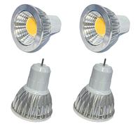 JUTHREE GU5.3 LED Light Bulbs, 60-90W Halogen Equivalent, 9W 900lm 60° Flood Beam Angle, Dimmable AC 220-240V Pack of 4(Cold white)