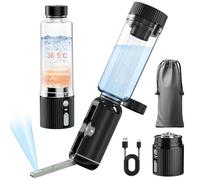 JUTIMER Portable Bidet for Travel, AI Smart Temperature Control Heated Bidets, 7500mAh Rechargeable Bidet Sprayer, Handheld Peri Bottle for Personal Hygiene,Menstrual Care,Outdoor Camping,Toilet Use