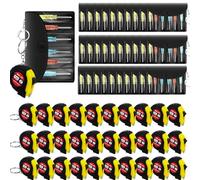 Jutom 60 Pcs Mini Tape Measure Keychains Mini Screwdriver Keychain Set Retractable Tape Measure Hand Tool Bulk Gifts for Men Adult Tool Party Favors Father Day Gifts