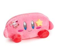 JUTOROSY Cute Pink Pencil Pouch, Cartoon Makeup Bag with Acrylic Badge, Pencil Case, Kawaii Stationery, Storage Pouch, Stationery Bag, Cosmetic Bag Gift For Teen Girls and Women