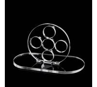 JUTSTJUKO 2PCS Billiard Cue Stroke Trainer,Pool Cue Exerciser Trainer with Non-Slip Base, Acrylic Pool Training Aid for 8-Ball/9-Ball (Clear)