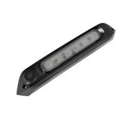 JUTTAUTO 12V Caravan Awning LED Light, 8W Motorhome Exterior Door Lamp with Touch Switch, Waterproof Porch Wall Light for Trailer RV Boat Marine Truck Van Camping Outdoor Lighting (1*Black)