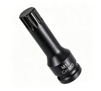 Juttzzei 1/2" Drive x M18 (18mm) Impact Triple Square Spline Bit Socket, 78mm Length 12 Point M16 Spline Bit Socket, Premium CR-MO Steel 18mm Sockets 1/2 for Torque Wrench, Ratchet Wrench