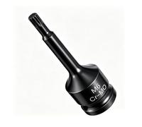 Juttzzei 1/2" Drive x M6 (6mm) Impact Triple Square Spline Bit Socket | 78mm Length 12 Point M6 Spline Bit Socket, Premium CR-MO Steel 6mm Sockets 1/2 for Torque Wrench, Ratchet Wrench