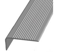 JUUBND Stair Nosing Edge Trim Stair Treads, Stair Profile Stair Nosing, Width 3X7cm, Stair Edge Protector, Non-Slip Rubber Stair Treads for Outdoor-Gray||1.9m