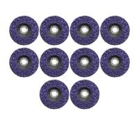 JUUDDENPARTS 10 Pack 100mm Strip Discs Stripping Wheel Set, Purple Poly Paint Removal Disc, Paint Stripper Abrasive Wheel for Angle Grinder Paint Coating Welds Rust Oxidation Removal Tool