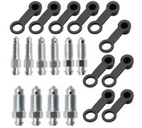 JUUDDENPARTS 10Pcs Hydraulic Brake Bleed Nipple Cap, Bolt Bleed Screw with Cap, for Master Cylinder Caliper M6 X 1 mm M7 X 1 mm M8 X 1.25 mm M10 X 1 mm M10 X 1.25 mm