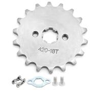 JUUDDENPARTS 17mm Motorcycle Front Sprocket, Steel 420-18T Motorcycle Sprocket Gear Accessories for 50cc 70cc 90cc 110cc 125cc Dirt Pit Bike Mini Bike ATV 4 Wheeler Moped