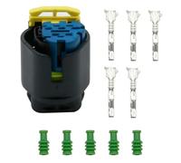 JUUDDENPARTS 1928405159 5 Way Trapez Sealed Female Connector W Terminals Seals, Replacement for Accord Odyssey CRV Gasoline Replaces 1928405159