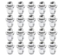 JUUDDENPARTS 20Pcs Wheel Lug Nuts, Metal Car Alloy Wheel Nuts Bolt, Silver M12x1.5 Wheel Nuts Replacement for J-aguar XF Series 2009 and Above