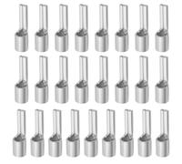 JUUDDENPARTS 25pcs Tinned Copper Flat Pin Connectors, Non-Insulated Needle Terminals for Copper Tubing, Suitable for 10mm² Wire