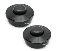 JUUDDENPARTS 2Pcs M10 X 1.25 LHF Strimmer Heads, Strimmer Spool Head, Dual 2 Line Bump Feed Spool Head for Garden Agricultural