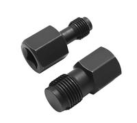 JUUDDENPARTS 2Pcs Oxygen Sensor Socket Thread Chasers Set, Black Oxygen Sensor Thread Chasers, Metal Repair Tool for Spark Plug (M12x1.25mm M18x1.5mm)
