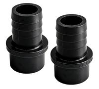 JUUDDENPARTS 2Pcs PVC Pipe Fitting, 32mm Barbed x 40mm OD Spigot Straight Connector, Hose Quick Connector Ideal for Outdoor Garden and Pool Use