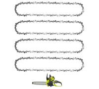JUUDDENPARTS 4Pcs 12 Inch (30cm) Bar Chainsaw Chain, 3/8" LP Pitch, .043" Gauge 45 Drive Links, Replacement for Ryobi RCS36, OCS1830, Replacement for De-Walt DCM565N