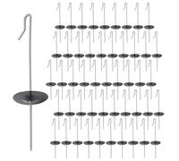 JUUDDENPARTS 50Pcs 25mm Solar Panel Wire Fence Fasteners, Solar Panel Animal Guard Clips, Easy Snap-On Fasteners for Bird/Critter