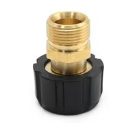 JUUDDENPARTS Brass Pressure Washer Coupler, M22 15 Mm Female Thread to M22 14 Mm Male Fitting, Robust Garden Water Pipe Hex Bushing Reducer Adapter (4500 PSI)