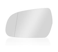 JUUDDENPARTS Front Left Passenger Side Heated Wing Mirror Glass with Backing Plate, Rearview Wing Door Mirror Glass Heated Replacement for Audi A4 2010 2011 2012 2013 2014 2015 RHD