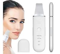 JUUJ Skin Scrubber - Skin Spatula, Blackhead Remover Pore Cleaner With 4 Modes, Facial Scrubber Spatula, Comedones Extractor For Facial Deep Cleansing white
