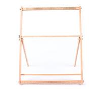 juunyeer Weaving Loom Frame, Wooden Tapestry Looms 70 * 50cm DIY Hand-Knitting Weaving Machine with 3 Shuttle Guiding Bars, Creative DIY Weaving Art & Crafts for Beginner Crochet Enthusiasts