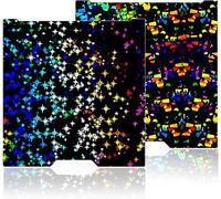 JUUPINE 355x346 H2D Build Plate Smooth Flake+Star PEY Pattern for Bambu Lab H2D 3D Printer, Double Sided Textured Spring Steel Sheet Flexible Plate for Bambu Lab H2D Combo