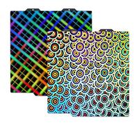 JUUPINE New Upgraded H1H Build Plate for Bambu Lab A1 Mini 3D Printer, Smooth Kaleidoscope+Smooth Skynet Spring Steel Plate Flexible Plate 184x184mm for Bambu A1 Mini3D Printers.