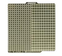 JUUPINE Upgraded textured PEI printing platform for Bambulab X1/X1C/X1E/A1/P1P/P1S, 257 x 257 mm Pla plete adopts etching technology, one side is snowflake-shaped and the other side is