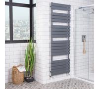 Juva 1800 x 600mm Sand Grey Flat Panel Heated Towel Rail