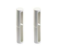 JUVA Anuba Hinge Sleeves Round Cover Caps for 3 DIM Door Hinge SFS Diameter 20 mm Plastic White Decorative Sleeves for Strap Height 112 mm 2 Pairs