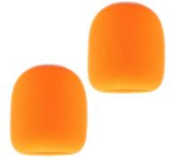 JUVAENY Microphone Covers Foam for JBL/SM58/SM48, 2 Pack Orange Microphone Windscreen Pop Filter Foam Mic Cover for Handheld Microphone