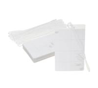 Juvale 30-Pack Self Laminating Luggage Tags with Loops, Pouches, and Paper Inserts for Identification Badges and Business Cards When Traveling (10.4x6.6 cm)